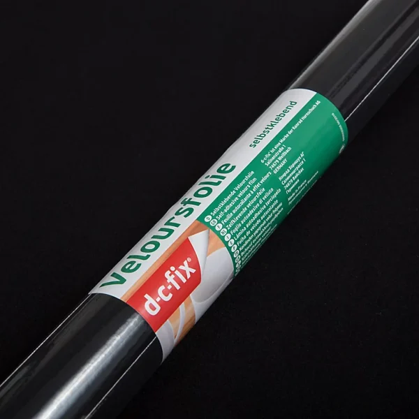 Castorama Adhésif Décoratif D-c-fix® Velours Noir 1m X 0.45m 1