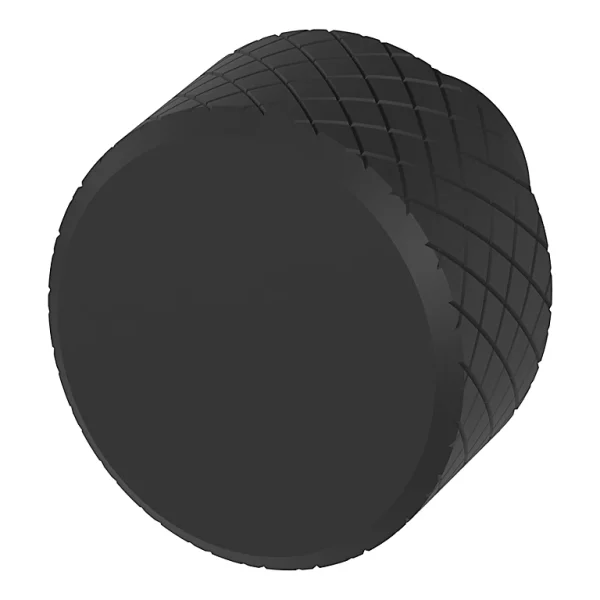 Castorama Bouton De Meuble Arrondi Irus GoodHome Mat Noir Ø2.5 X L.25 Mm X H. 2.6 Cm 1