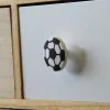 Castorama Bouton De Meuble Edern Ballon De Football Noir Et Blanc Ø4.8cm X L.4.8 X .P..2.3cm 5