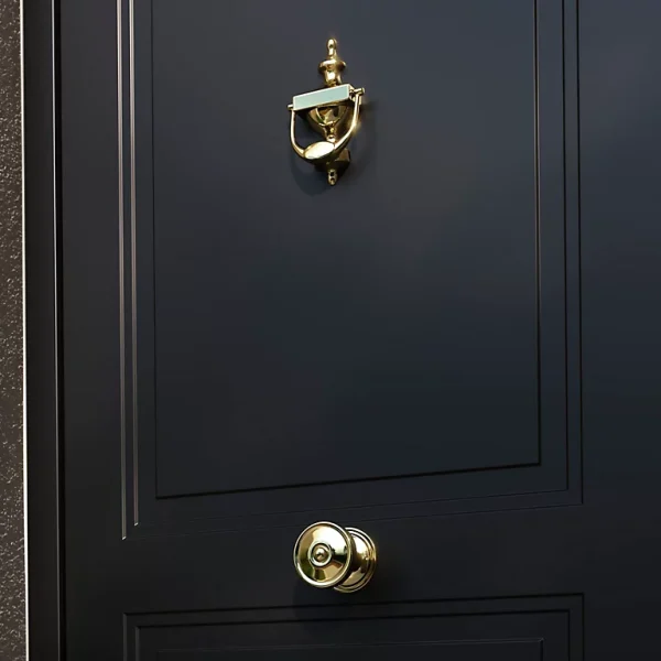Castorama Bouton De Porte Arrondi GoodHome Or Ø. 85mm X L.85 X H. 85mm 1