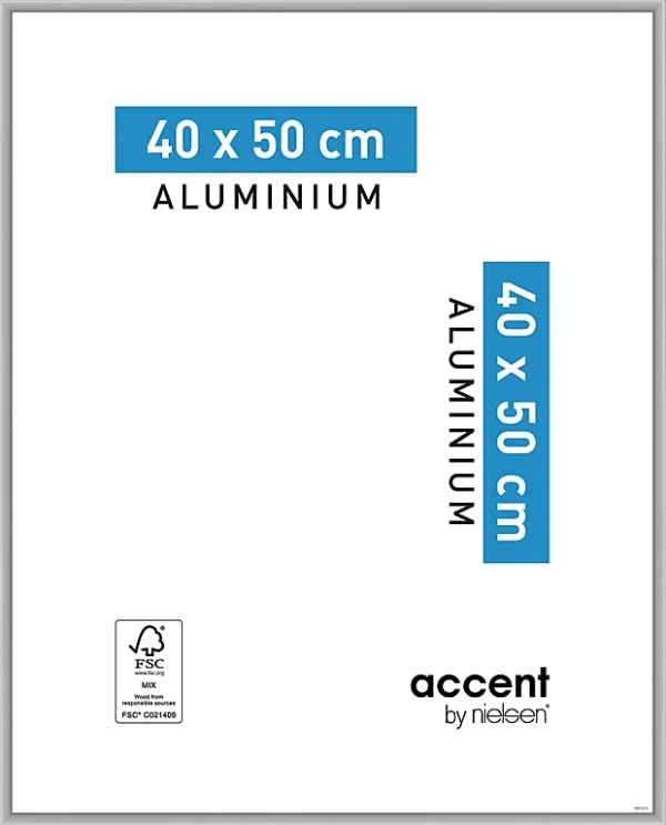 Castorama Cadre Photo Aluminium Argent Mat Accent 40 X 50 Cm 1