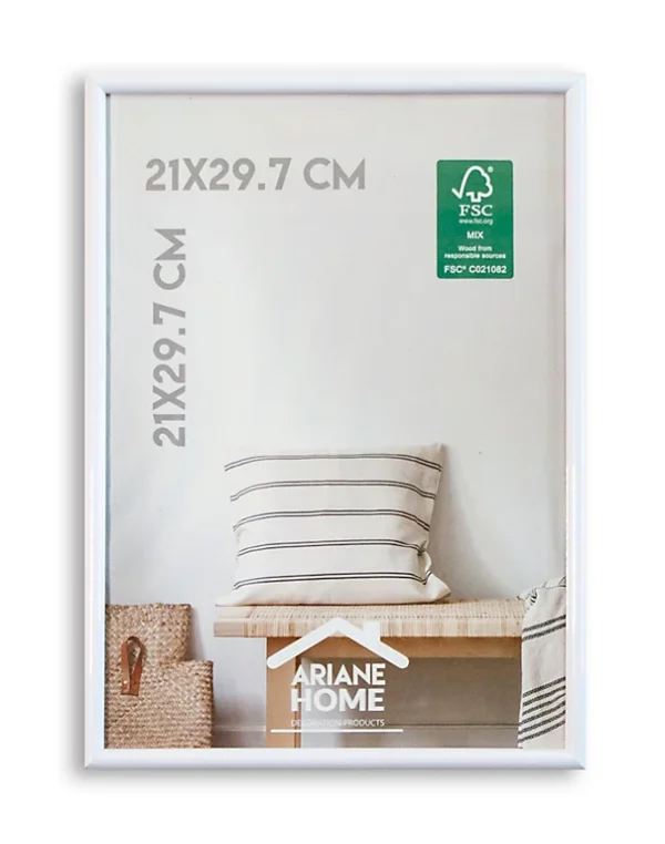 Castorama Cadre Plastique Gallery Ariane Home Blanc L.29 X L.21 Cm 1
