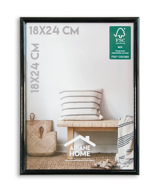 Castorama Cadre Plastique Gallery Ariane Home Noir L.24 X L.18 Cm 1