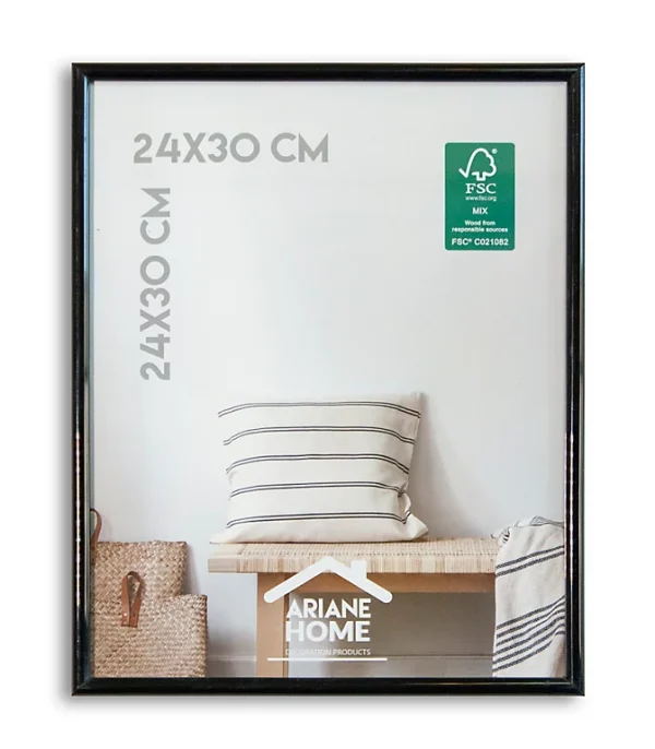 Castorama Cadre Plastique Gallery Ariane Home Noir L.30 X L.24 Cm 1