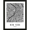 Castorama Image Encadrée Map New York CM Creation L.40 X L.30 Cm 7