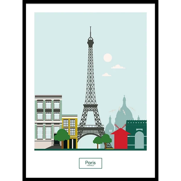 Castorama Image Encadrée Paris 30 X 40 Cm CM Creation 1