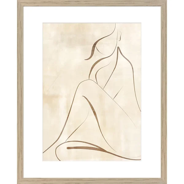 Castorama Image Encadrée Silhouette Femme L.50 X L.40 Cm Dada Art 1