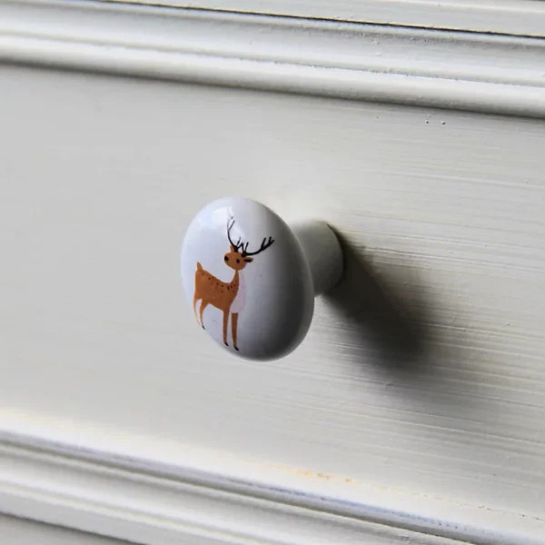 Castorama Lot 4 Boutons De Meuble Enfant Biche Chrisligne Ø32 Mm 1