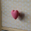 Castorama Lot 4 Boutons De Meuble Enfant Cœur Rose Chrisligne L.42 X L.40 Mm 7