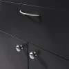 Castorama Lot 6 Poignées De Meuble Nœud GoodHome Primel Effet Nickel Satin Gris L.114mm X L.11mm X H. 27mm Entraxe 96mm 5