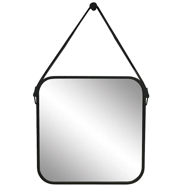 Castorama Miroir Barbier Avec Lanière Métal Noir 60x60cm 1