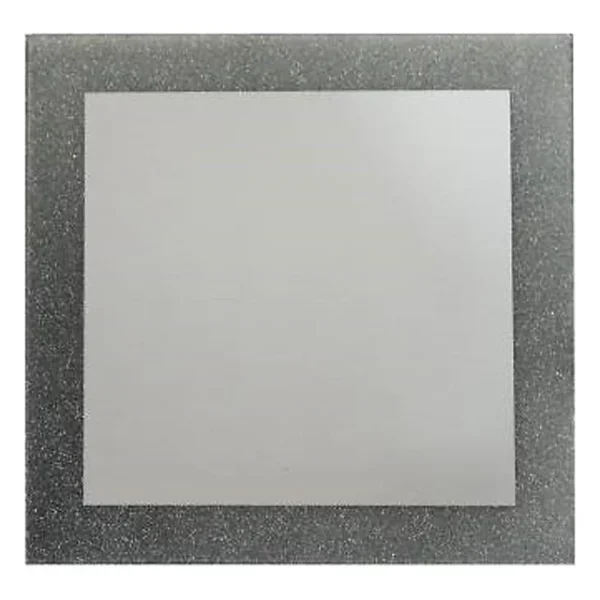 Castorama Miroir Carré Glitter Argent 35 X 35 Cm 1