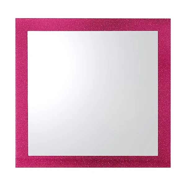 Castorama Miroir Carré Glitter Rose 35 X 35 Cm 1