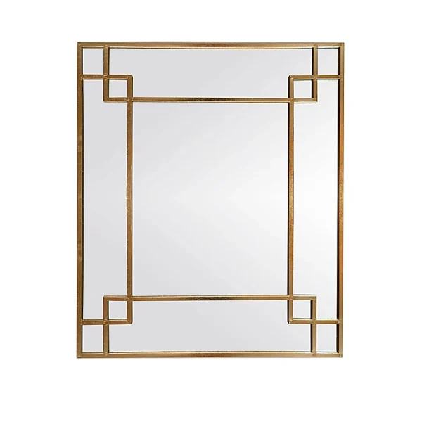 Castorama Miroir Déco Metal Doré 95 X 80 Cm 1