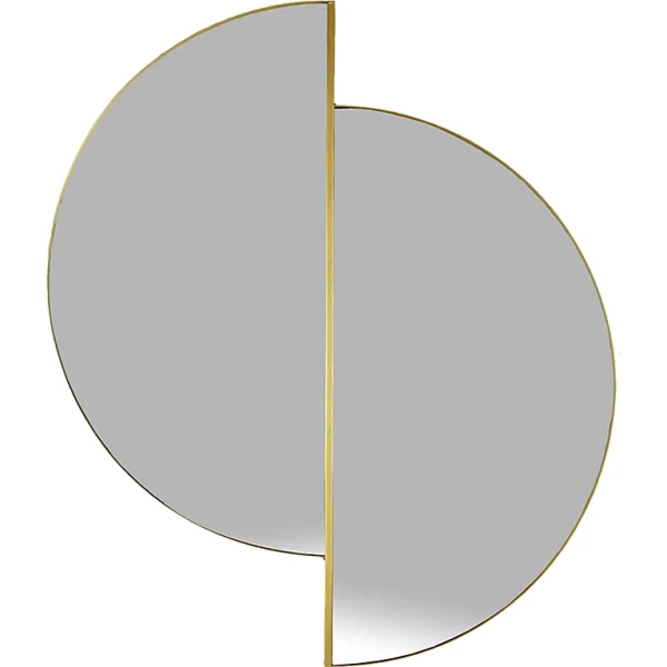 Castorama Miroir En Métal Doré 85 X 73 Cm Dada Art 1