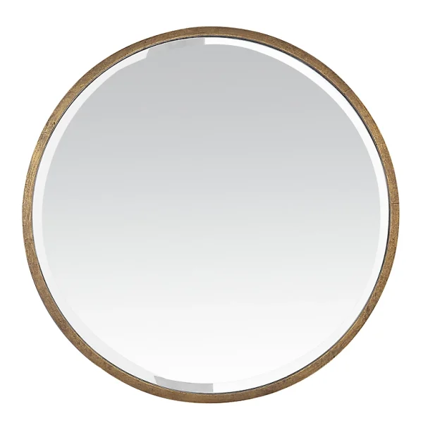 Castorama Miroir Métal Rond Doré Ø 60 Cm 1