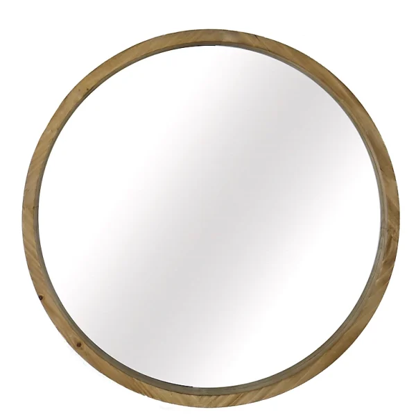 Castorama Miroir Mural Naturel Wooden P.5,5 X Ø. 61,5 Cm 1