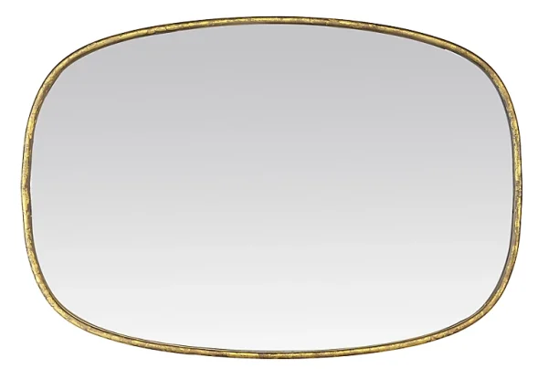 Castorama Miroir Organique Rectangle Doré 66 X 90 Cm EDME 1