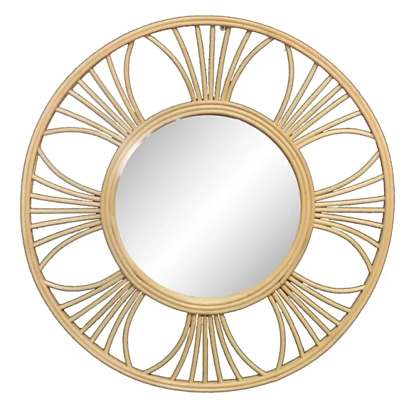 Castorama Miroir Rond En Rotin Naturel Ø49 Cm Deko & Co 1