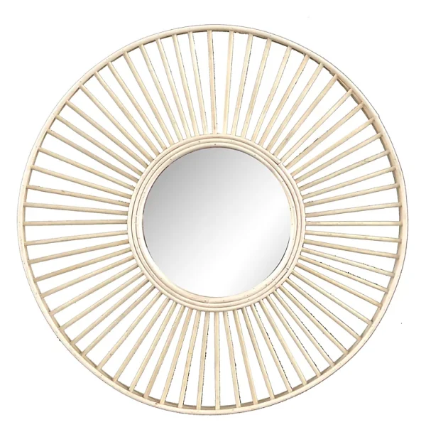 Castorama Miroir Rond En Rotin Naturel Ø49 Cm Deko & Co 1