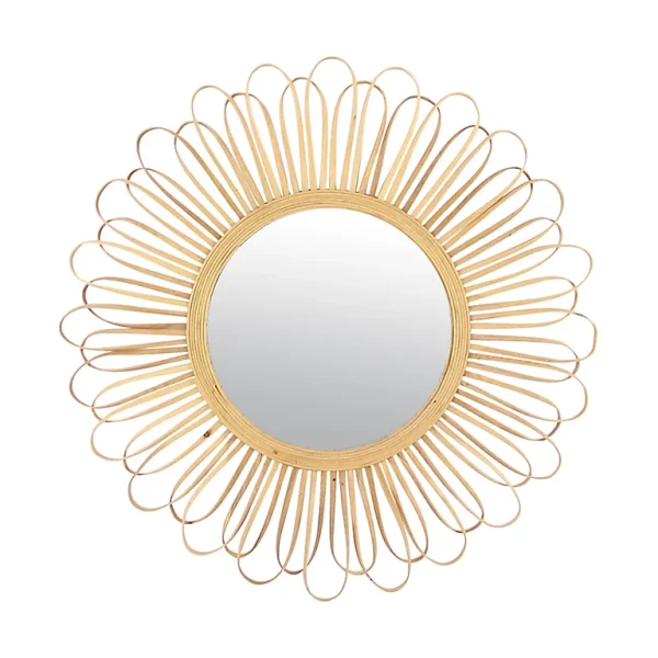 Castorama Miroir Rotin Naturel Rotin Ø80cm 1