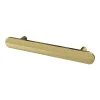 Castorama Poignée De Meuble Arrondi GoodHome Garlan Aluminium Effet Laiton Satin Doré L.136mm X L.15mm X H. 27mm Entraxe 96mm 5