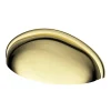 Castorama Poignée De Meuble Demi-ronde GoodHome Armel Effet Laiton Doré L.79mm X L.28mm X H. 26mm Entraxe 64mm 5