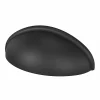 Castorama Poignée De Meuble Demi-ronde GoodHome Armel Mat Noir L.79mm X L.28mm X H. 26mm Entraxe 64mm 7