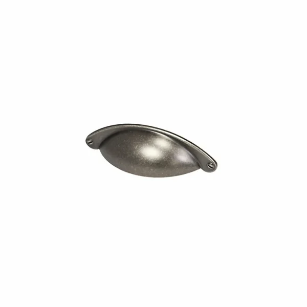 Castorama Poignée De Meuble Demi-ronde Rohan Effet étain Satin Gris L.104mm X L.30mm X H. 26mm Entraxe 64mm 1