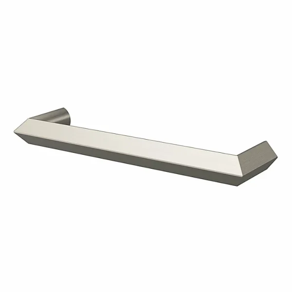 Castorama Poignée De Meuble Droit GoodHome Keri Effet Nickel Satin Gris L.106mm X L.11mm X H. 27mm Entraxe 96mm 1
