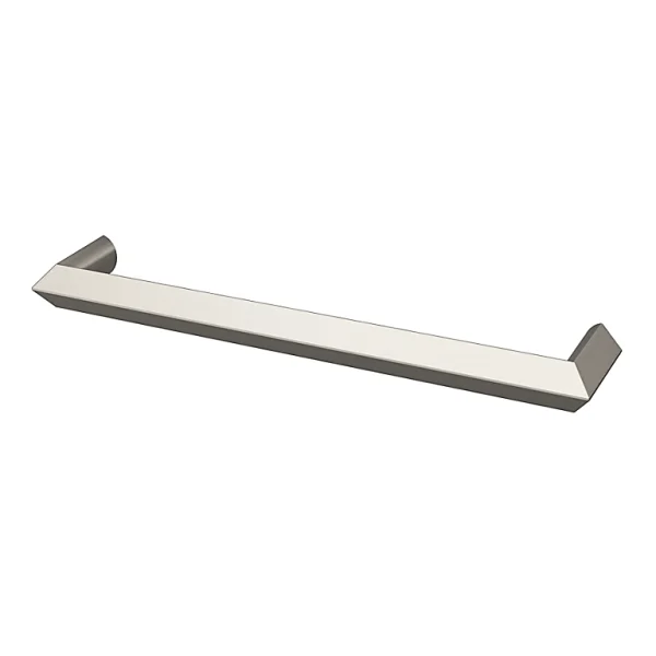 Castorama Poignée De Meuble Droit GoodHome Keri Effet Nickel Satin Gris L.138mm X L.11mm X H. 27mm Entraxe 128mm 1