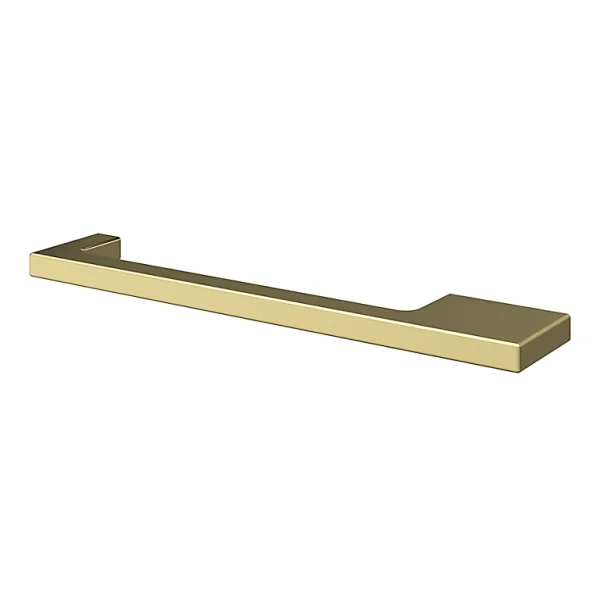 Castorama Poignée De Meuble Droit GoodHome Skej Aluminium Effet Laiton Satin Doré L.158mm X L.7mm X H. 30mm Entraxe 128mm 1