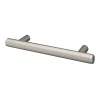 Castorama Poignée De Meuble En T GoodHome Irus Acier Effet Nickel Satin Gris L.136mm X L.12mm X H. 35mm Entraxe 96mm 5