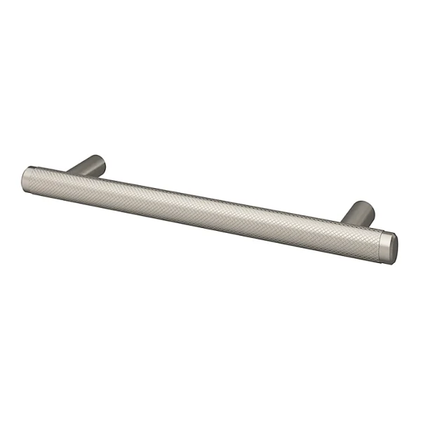 Castorama Poignée De Meuble En T GoodHome Irus Acier Effet Nickel Satin Gris L.168mm X L.12mm X H. 35mm Entraxe 128mm 1
