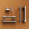 Castorama Poignée De Meuble En T GoodHome Kerver Acier Et Zamac Effet Nickel Satin Gris L.168mm X L.18mm X H. 34mm Entraxe 128mm 7