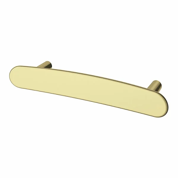 Castorama Poignée De Meuble En T GoodHome Meham Effet Laiton Doré L.130mm X L.20mm X H. 34mm Entraxe 96mm 1