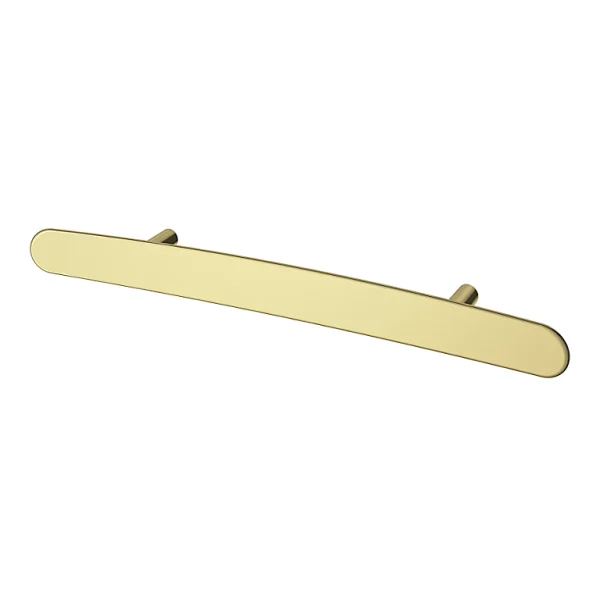 Castorama Poignée De Meuble En T GoodHome Meham Effet Laiton Doré L.220mm X L.20mm X H. 35mm Entraxe 128mm 1
