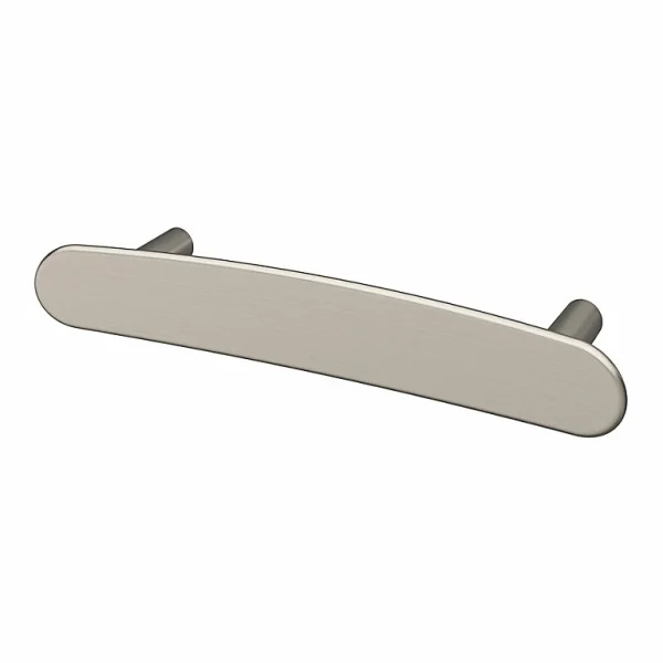 Castorama Poignée De Meuble En T GoodHome Meham Effet Nickel Satin Gris L.130mm X L.20mm X H. 34mm Entraxe 96mm 1
