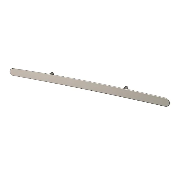 Castorama Poignée De Meuble En T GoodHome Meham Effet Nickel Satin Gris L.400mm X L.20mm X H. 35mm Entraxe 192mm 1