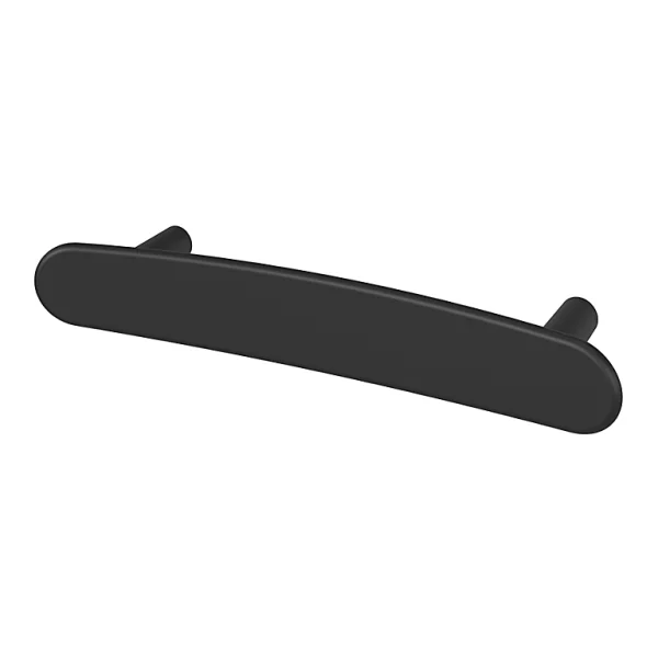Castorama Poignée De Meuble En T GoodHome Meham Mat Noir L.130mm X L.20mm X H. 34mm Entraxe 96mm 1