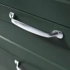 Castorama Poignée De Meuble Nœud GoodHome Govlin Aluminium Effet Chromé Gris L.164mm X L.20mm X H. 24mm Entraxe 128mm 7