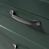 Castorama Poignée De Meuble Nœud GoodHome Govlin Aluminium Effet Nickel Satin Gris L.131mm X L.19mm X H. 24mm Entraxe 96mm 7