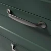 Castorama Poignée De Meuble Nœud GoodHome Govlin Aluminium Effet Nickel Satin Gris L.164mm X L.20mm X H. 24mm Entraxe 128mm 7