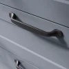 Castorama Poignée De Meuble Nœud GoodHome Govlin Aluminium Mat Noir L.164mm X L.20mm X H. 24mm Entraxe 128mm 5