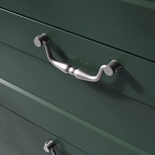 Castorama Poignée De Meuble Nœud GoodHome Kilhog Effet étain Satin Gris L.113mm X H. 33mm Entraxe 96mm 1