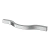 Castorama Poignée De Meuble Nœud GoodHome Prat Aluminium Effet Chromé Gris L.130mm X L.10mm X H. 24mm Entraxe 96mm 5
