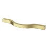 Castorama Poignée De Meuble Nœud GoodHome Prat Aluminium Effet Laiton Doré L.130mm X L.10mm X H. 24mm Entraxe 96mm 5