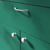 Castorama Poignée De Meuble Nœud GoodHome Primel Mat Blanc L.114mm X L.11mm X H. 27mm Entraxe 96mm 7