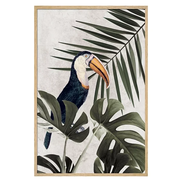 Castorama Toile Botanica Toucan 60 X 90 Cm 1