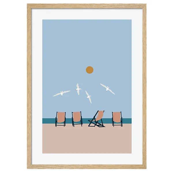Castorama Toile Californ Transate Plage 50 X 70 Cm 1
